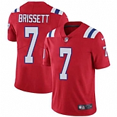 Nike New England Patriots #7 Jacoby Brissett Red Alternate NFL Vapor Untouchable Limited Jersey,baseball caps,new era cap wholesale,wholesale hats